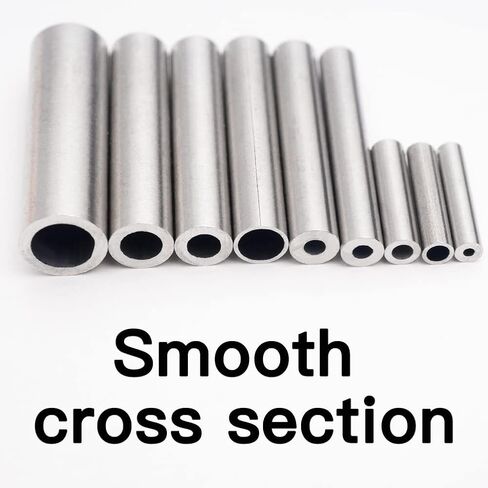 Tynulox 100 Pcs 304 Stainless Steel Tubing, 2mm OD Stainless Capillary Tube, Industrial Metal Tube (10mm Length Per Pipe) in Saudi Arabia