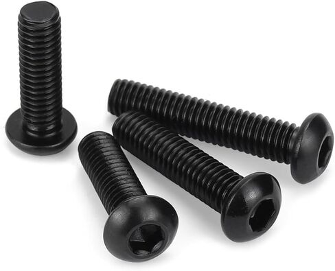 yalok m6 x 25mm مسدس برغي الترباس، 14pcs زر رئيس مسامير مفتاح ألين، الكربون الصلب جولة رئيس مسامير آلة البراغي مسامير سداسية، ملحقات السيارة العالمية للدراجات النارية سيارة in Kuwait