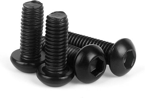 yalok m6 x 25mm مسدس برغي الترباس، 14pcs زر رئيس مسامير مفتاح ألين، الكربون الصلب جولة رئيس مسامير آلة البراغي مسامير سداسية، ملحقات السيارة العالمية للدراجات النارية سيارة in Kuwait