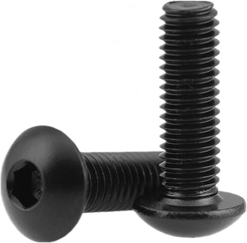 yalok m6 x 25mm مسدس برغي الترباس، 14pcs زر رئيس مسامير مفتاح ألين، الكربون الصلب جولة رئيس مسامير آلة البراغي مسامير سداسية، ملحقات السيارة العالمية للدراجات النارية سيارة in Kuwait