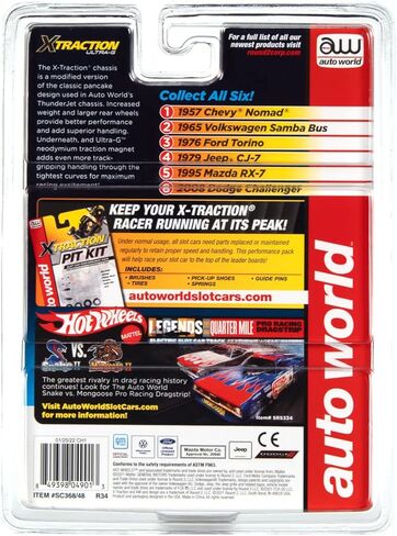 Auto World Xtraction R34 1976 Ford Torino Black HO Scale Slot Car in Kuwait