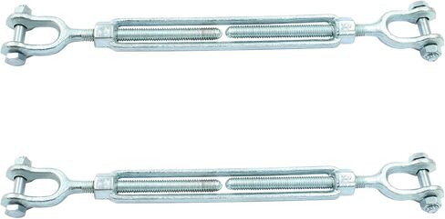 PHITUODA 2PCS Galvanized Turnbuckle Heavy Duty, 1/2" x 6" Jaw and Jaw Turnbuckle 2200 lbs Working Load Limit in Saudi Arabia