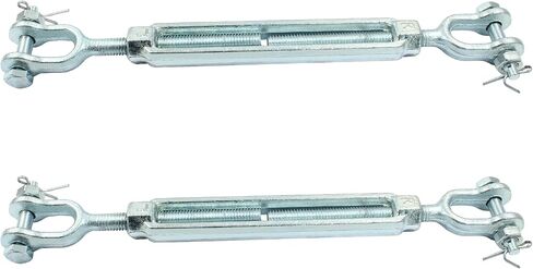 PHITUODA 2PCS Galvanized Turnbuckle Heavy Duty, 1/2" x 6" Jaw and Jaw Turnbuckle 2200 lbs Working Load Limit in Saudi Arabia