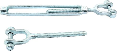PHITUODA 2PCS Galvanized Turnbuckle Heavy Duty, 1/2" x 6" Jaw and Jaw Turnbuckle 2200 lbs Working Load Limit in Saudi Arabia