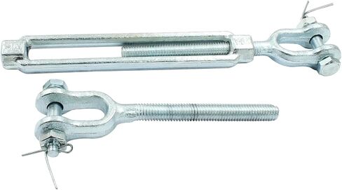 PHITUODA 2PCS Galvanized Turnbuckle Heavy Duty, 1/2" x 6" Jaw and Jaw Turnbuckle 2200 lbs Working Load Limit in Saudi Arabia