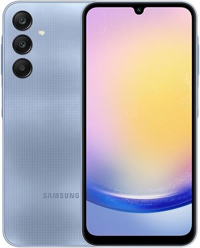 Samsung Galaxy A25 5G (SM-A256E/DS), 256GB 8GB RAM, Dual SIM, Factory Unlocked GSM, International Version (Wall Charger Bundle) (Blue Black) in Saudi Arabia