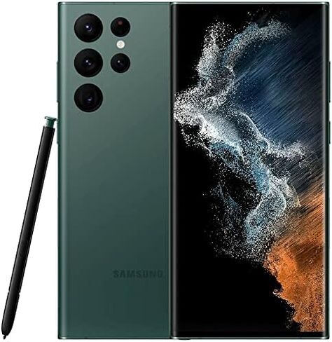 SAMSUNG Galaxy S22 Ultra 5G Factory Unlocked 128GB SM-S908U1 Green (Renewed) in Saudi Arabia