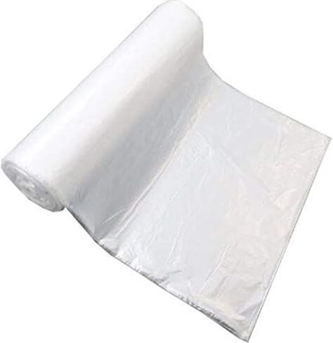 Clear (Natural Color) HDPE Coreless Trash Liners - 36"x58" - 200 Bags - 13 microns - Clear in Saudi Arabia