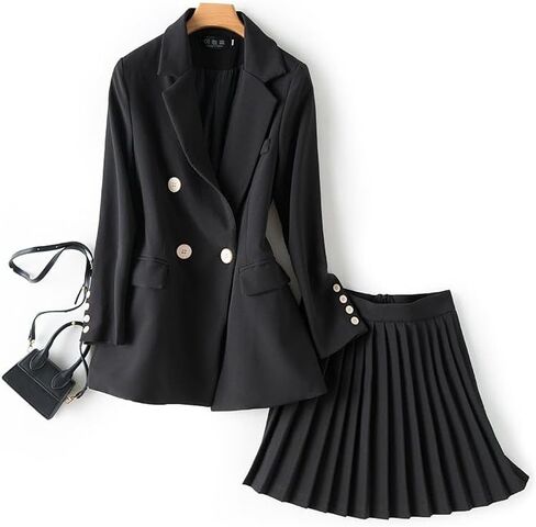 Suit Pleated Skirt Windbreaker Suit Two-Piece Skirt in Saudi Arabia