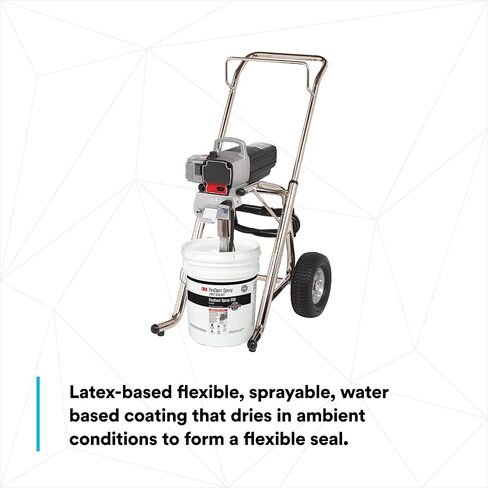 3M FireDam Spray 200، لون رمادي، قابل للرش، ذو أساس مائي، سهل التنظيف، طلاء مطاطي، أسطوانة سعة 5 جالون (سطل) in Kuwait