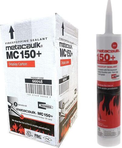 Rectorseal 66648 10.3-Ounce Cartridge Metacaulk MC 150+ Firestop Sealant, 12 Pack in Saudi Arabia