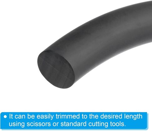 قضيب داعم من PATIKIL مقاس 4/32 بوصة × 32.8 قدم، حبل مطاطي يسد فجوات الكراك وحشو المفصل وشريط الطقس للبناء المنزلي، أسود in Kuwait