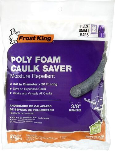 Frost King C23H Caulk Saver 5/8-Inch by 20-Foot, Gray in Saudi Arabia