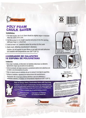 Frost King C23H Caulk Saver 5/8-Inch by 20-Foot, Gray in Saudi Arabia