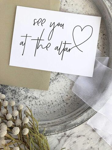 Groom Card From Bride on Our Wedding Day Stationery, See You At The Altar, Husband To Be Letter, Love Gift For Him from Wife, Marry You Vows in Saudi Arabia