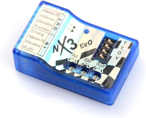 MiZOELEC 3-Axis Aircraft Gyros NX3 EVO Flight Controller Board Fixed-Wing Flight gyro Balancer Stabilization Controller for 3D 2D Flight 3 Axis Gyros in Kuwait