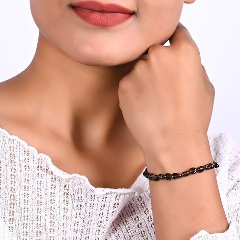 Gempires هدية عيد الأم أساور شذرات الزمرد للنساء، أساور مطرزة، أساور كريستال بيضاوية الشكل، حجر ميلاد مايو، سلسلة قابلة للتعديل مطلية بالذهب 8 بوصة 14 قيراط (زمرد) in Saudi Arabia