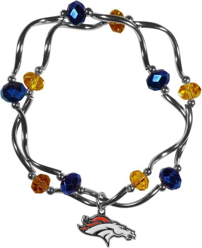 Siskiyou NFL womens Dangle Earrings and Crystal Bead Bracelet Set in Saudi Arabia