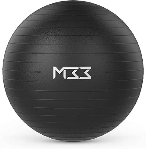 Mode33 Exercise Ball - 55 to 85cm Extra Thick Anti-Burst Yoga Ball with Hand Pump - Gym Ball for Fitness, Pilates, Pregnancy, Labour, Birthing Ball, Swiss Ball – Multiple Colours in Saudi Arabia