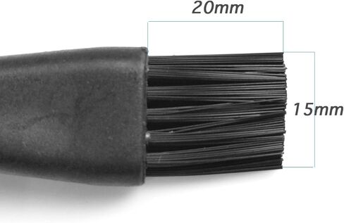 Lantee 10 قطع من البلاستيك الأسود بمقبض دائري لتنظيف المعمل، مجموعة فرش ESD مضادة للكهرباء الساكنة للهاتف المحمول ولوحة المفاتيح والكمبيوتر اللوحي PCB BGA لإصلاح اللحام in Kuwait