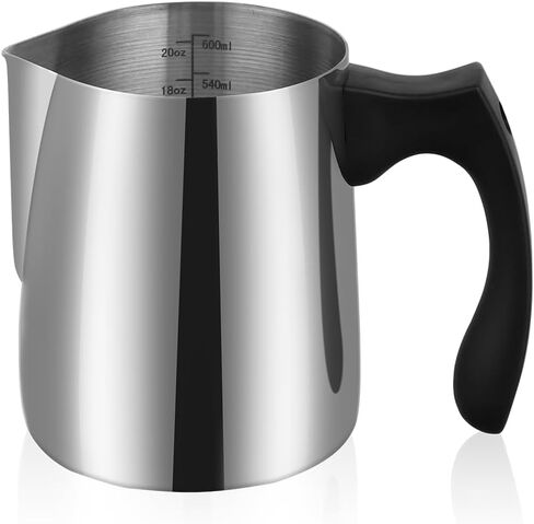 ALXBSONE Candle Pouring Pot, 20oz Wax Melting Pot, Stainless-Steel Candle Making Kit, Candle Making Supplies with Heat-Resistant Handle and Dripless Pouring Spout Design(Silver) in Saudi Arabia