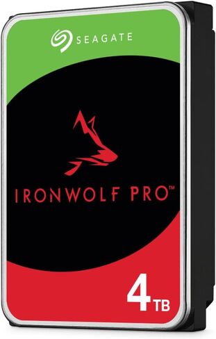 محرك الأقراص الصلبة Seagate IronWolf Pro ST4000NE001 سعة 4 تيرابايت - داخلي 3.5 بوصة - SATA (SATA/600) (متجدد) in Saudi Arabia