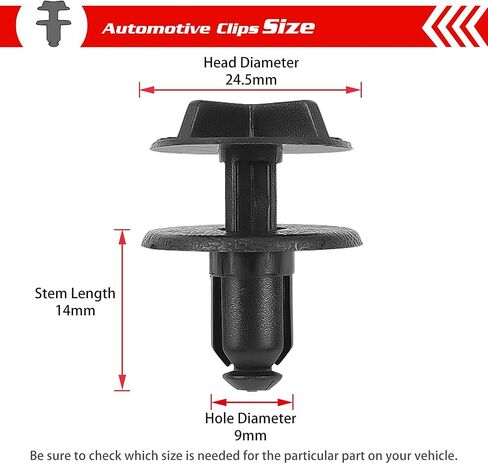 OTUAYAUTO 94-99 S10 50PCS Front Door Trim Panel Retainer Clips, Replaces GM: 10153057 Replacement for Chevy Buick GMC - Car Fasteners Clips for GM 8mm Hole in Saudi Arabia