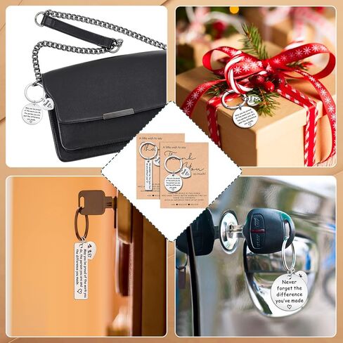 Sureio 32 Pcs Employee Appreciation Gifts Bulk Thank You Keychain with Card for Coworker Teacher Volunteer Nurse in Kuwait