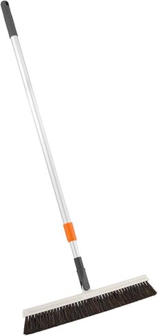 Horse Hair Broom, Broom for Hardwood Floors 18" Horsehair Swivel Kitchen Broom, Soft Bristle Broom with Telescopic Handle in Saudi Arabia