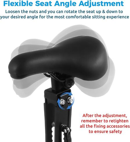 Lnrueg Kids Bike Seat with Handlebar Attachment, Front Mounted Bike Child Seats with Foot Pedals, Detachable Cushion Bike Seat with Handlebar for Kids Ages 2 to 5, Adjustable for Mountain Bikes in Saudi Arabia