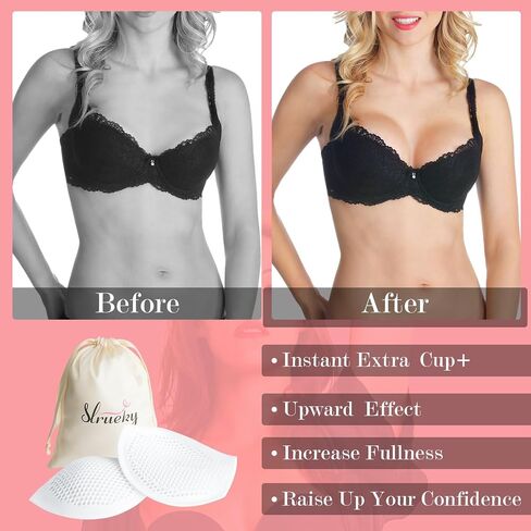 Silicone Bra Inserts Push Up, Light Bra Pads Inserts, Boob Inserts, Breast Enhancers Inserts for Bathing Suit Yoga Sport Bra in Saudi Arabia