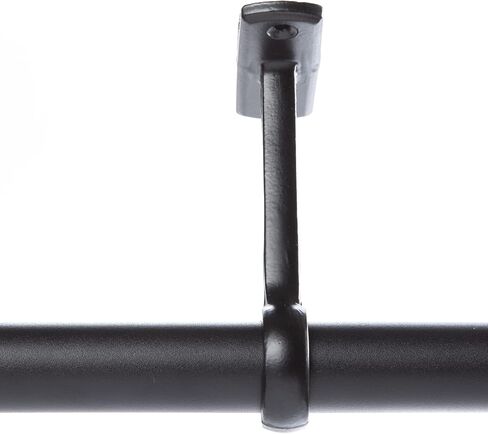 Curtain Rod Bracket, Ceiling-Mount Bracket, Set of 2 with Screws, Black in Kuwait