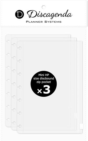 Discagenda Clear Card Holder Pocket Compatible with Classic HP (7x9.25in), 3 Pack for Discbound Planner Personal Organizer in Saudi Arabia