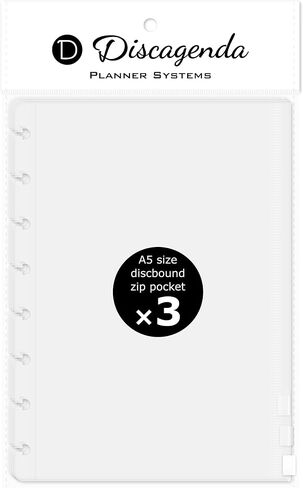 Discagenda Clear Card Holder Pocket Compatible with Classic HP (7x9.25in), 3 Pack for Discbound Planner Personal Organizer in Saudi Arabia
