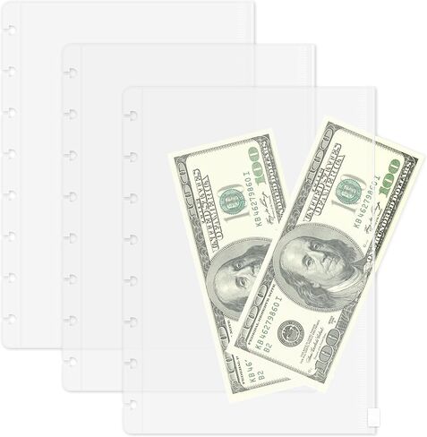 Discagenda Clear Card Holder Pocket Compatible with Classic HP (7x9.25in), 3 Pack for Discbound Planner Personal Organizer in Saudi Arabia