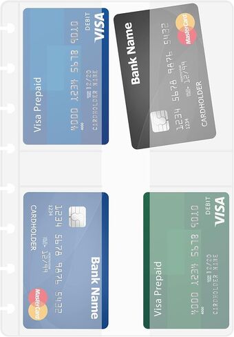 Discagenda Clear Card Holder Pocket Compatible with Classic HP (7x9.25in), 3 Pack for Discbound Planner Personal Organizer in Saudi Arabia