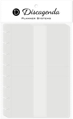 Discagenda Clear Card Holder Pocket Compatible with Classic HP (7x9.25in), 3 Pack for Discbound Planner Personal Organizer in Saudi Arabia