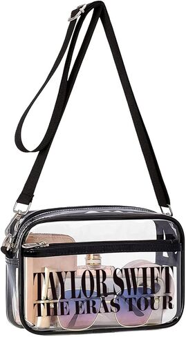 Tocixll Clear Stadium Bag, Clear Crossbody Purse Bag, Great for Concerts and Sports in Saudi Arabia