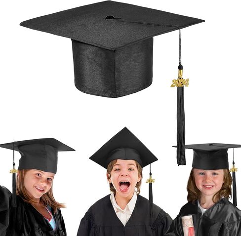 Bigmeta 12 قطعة 2024 قبعات التخرج لمرحلة ما قبل المدرسة - قبعة التخرج للأطفال قابلة للتعديل للأولاد والبنات in Kuwait