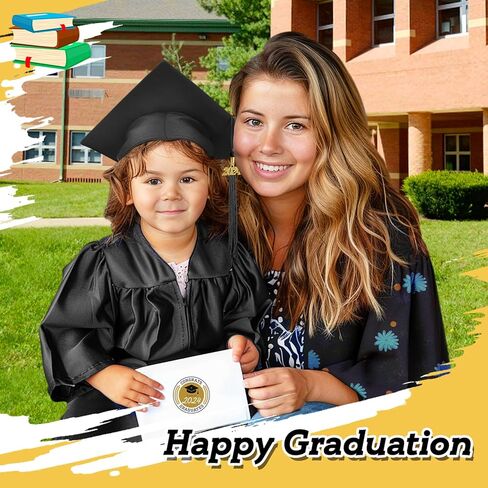 Bigmeta 12 قطعة 2024 قبعات التخرج لمرحلة ما قبل المدرسة - قبعة التخرج للأطفال قابلة للتعديل للأولاد والبنات in Kuwait