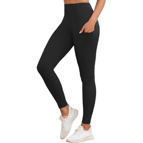 سراويل ضيقة مضغوطة بدون درزات أمامية للنساء للتحكم في البطن، سراويل يوجا ناعمة عالية الخصر in Kuwait