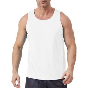 Men's UPF 50+ Tank Top Quick Dry Swim Beach Workout Sleeveless Shirts UV Protection Summer Running T Shirts in Saudi Arabia