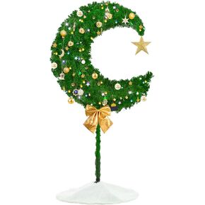 شجرة عيد رمضان القمر بطول 6 أقدام، شجرة العيد مع زينة رمضان، هلال إسلامي إسلامي صناعي للحديقة، في الداخل in Kuwait