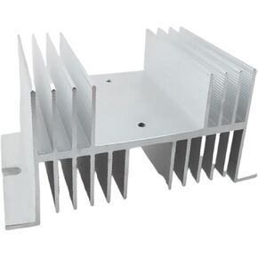 Heat Sink 125mm x 70mm x 50mm for Solid State Relay SSR white in Saudi Arabia