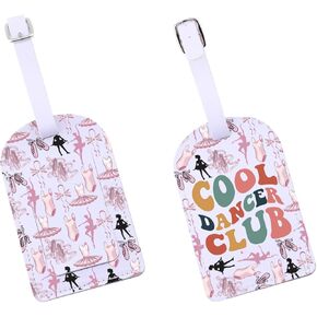 Dancer Life Purse Info Tag Ballet Dancing Luggage Tag Dance Instructor Gift 5678 Dance Baggage Tag Competition Season Gift (DanceClubTag-US) in Kuwait