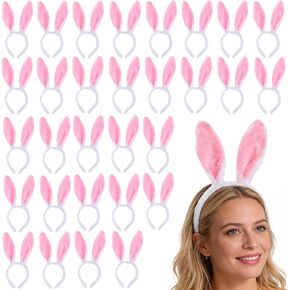 30 قطعة آذان الأرنب عقال آذان الأرنب قبعة مع آذان الحيوان لطيف أرنب الأذن مضحك القبعات للحزب هدايا عيد الفصح النساء in Kuwait