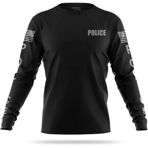 Police Men’s Performance Long Sleeve Shirt – ACT1V3 Fabric, Moisture-Wicking, 4-Way Stretch, Structured Collar in Kuwait