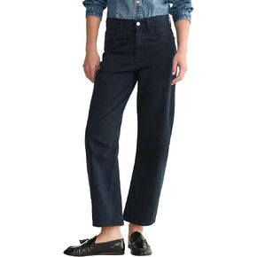 بنطال Warp + Weft النسائي من نسيج التويل الناعم المنحني من BNA - مقاس مريح مرتفع الارتفاع in Kuwait