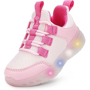 YESKIS Toddler Light Up Shoes Boys Girls Led Flashing Breathable Mesh Lightweight Casual Running Sneakers for Toddler and Little Kid in Kuwait