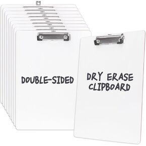 Dry Erase Clipboard 10 Pack, Clip Boards 9"x12" Whiteboard Clipboards Bulk Double Sided White Board for Classroom, Students, Office & School Supply in Saudi Arabia